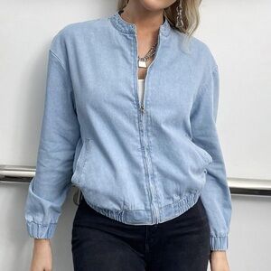 Light Blue Denim Jacket Size Large